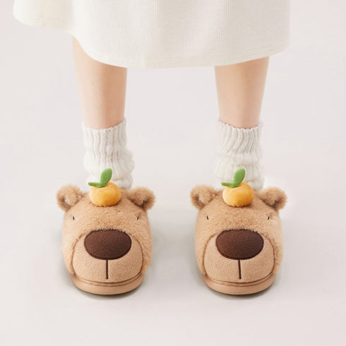Capybara Fruity Slippers